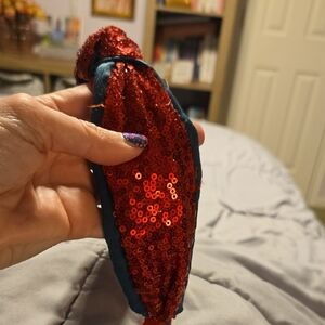 Red Sequin Hair Accessory